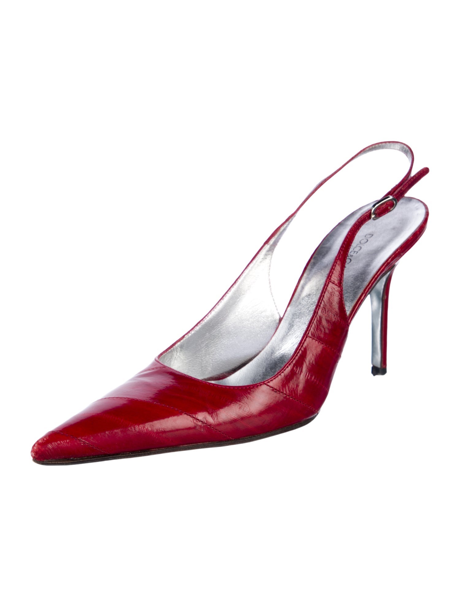 Dolce & Gabbana Leather Slingback Pumps